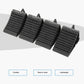 Wheel Chock Heavy Duty 4pcs Set for Cars and Motorcycles Black
