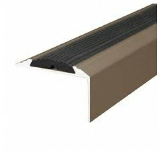 X5 Effector A38-02 Champagne Stair Nosing Slat 90cm 46x30mm with Rubber Insert