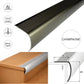 Aluminium Stair Nosing 35 × 45 mm Bullnose Edge Trim Anti Slip Step Edging 2M