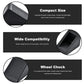 4PCS Heavy Duty Rubber Wheel Chocks Blocks Tire Stopper Fit Truck RV Trailer Car