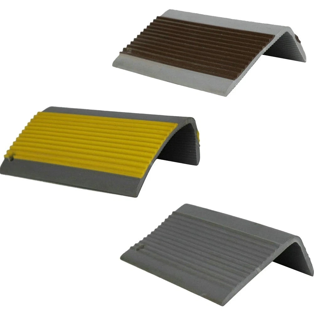 PVC Stair Nosing Non Slip RDO Rubber Angle 50*25mm Step Edge Bullnose Quality