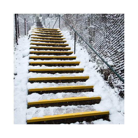 Stair Nosing GRP Black/Yellow 2m x 55 x 55 mm DDA Anti-Slip High-Visibility Safe