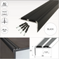 15x ALUMINIUM STAIR NOSING EDGE TRIM STEP NOSE EDGING NOSING FOR CARPET WOOD A37