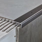 Stair Nosing Silver 2.7m x 44mm x 23mm Anodised Aluminium Anti-Slip Durable Trim