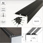 2.7m ALUMINIUM STAIR NOSING EDGE TRIM STEP NOSE EDGING NOSINGS FOR CARPET WOOD