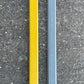 Painted aluminium anti-slip stair nosing / step edge - 9 grey & 1 yellow