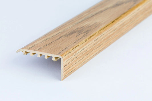 STAIR NOSING EDGE UPVC WOOD EFFECT -TRIM- EDGING NOSING 45 x 22mm - 900 mm