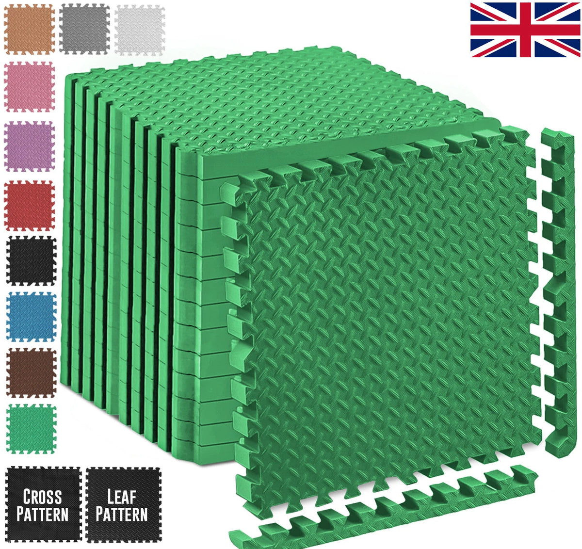 EVA INTERLOCKING FLOOR MATS SOFT FOAM GYM FLOORING MAT YOGA TILES 25 MM 60x60CM