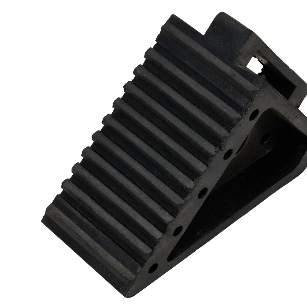 2pcs Rubber Wheel Chock Heavy Duty Blocks for Vehicles, Cars, Caravan, Trailer