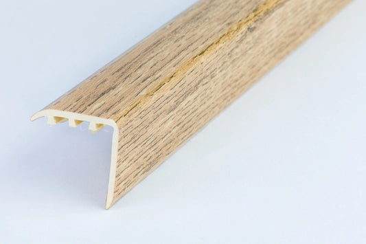 STAIR NOSING EDGE UPVC WOOD EFFECT -TRIM- EDGING NOSING 30 x 30mm x 900 mm