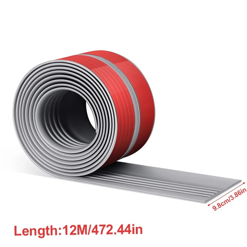 Self Adhesive Anti Slip Stair Nosing 12m Vinyl Rubber Edge Trim Bullnose Strips