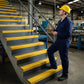 Heavy Duty GRP Stair Nosing 55mm x 55mm Anti Slip Yellow Hazard Free Shipping