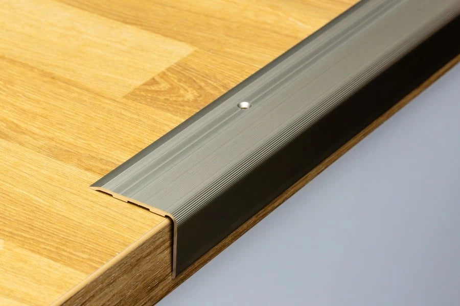 Aluminium Stair Nosing 48mm x 34mm x 118cm Step Edge Trim Anodised Colours