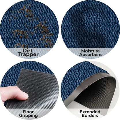 Large Heavy Duty Door Mat Non Slip Rubber Barrier Mats Kitchen Hallway Floor Rug