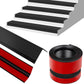 Stair Edge Trim,Vinyl Rubber Stair Nosing, Black Non-Slip Self Adhesive Stair E