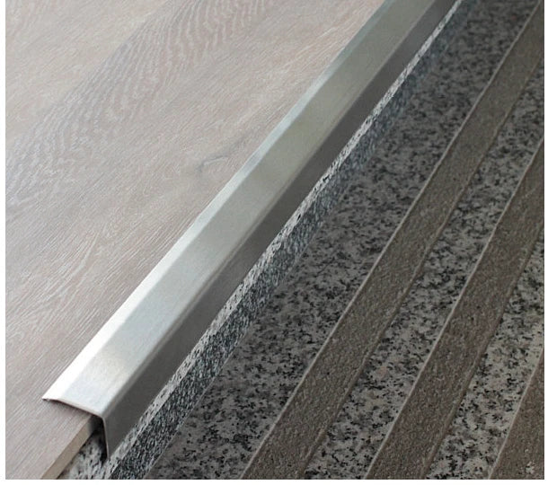 Stainless steel stair nosing strip 30X30 - 100CM