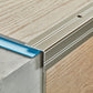 ANODISED ALUMINIUM STAIR NOSING ANTI NON SLIP EDGE -TRIM- 30x30 mm - 0.9M