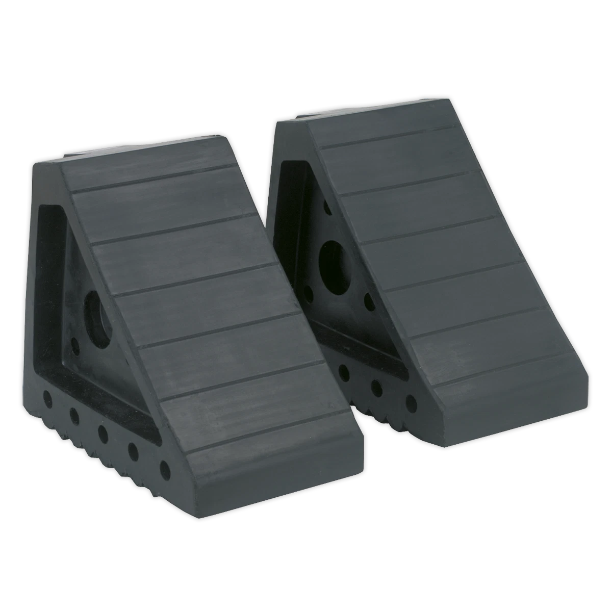 Sealey WC01 Rubber Wheel Chocks - Pair