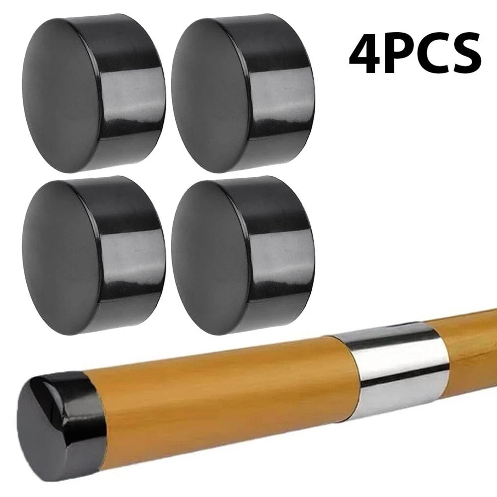Comfortable Grip PVC Handrail End Cap for Stair Treads 4pcs Black Color