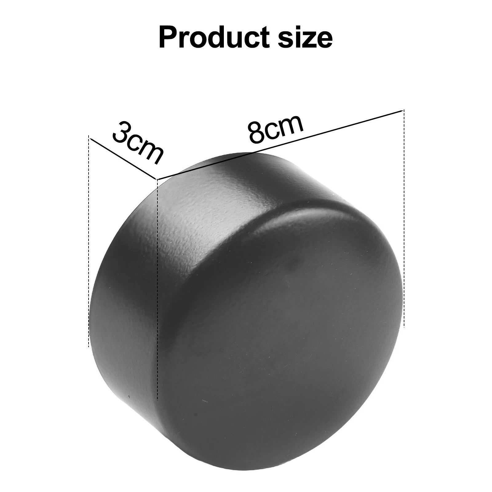Comfortable Grip PVC Handrail End Cap for Stair Treads 4pcs Black Color