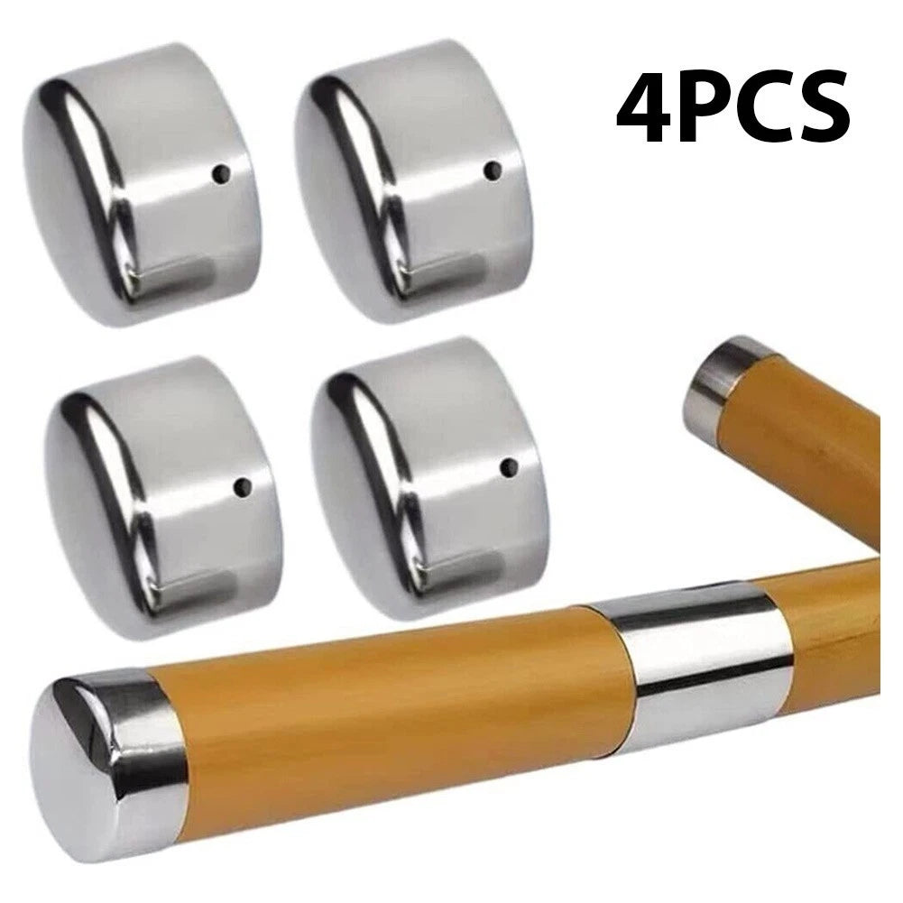 PVC Staircase Handrail End Cap Covering Tube Edges 45mm (Pack of 4)