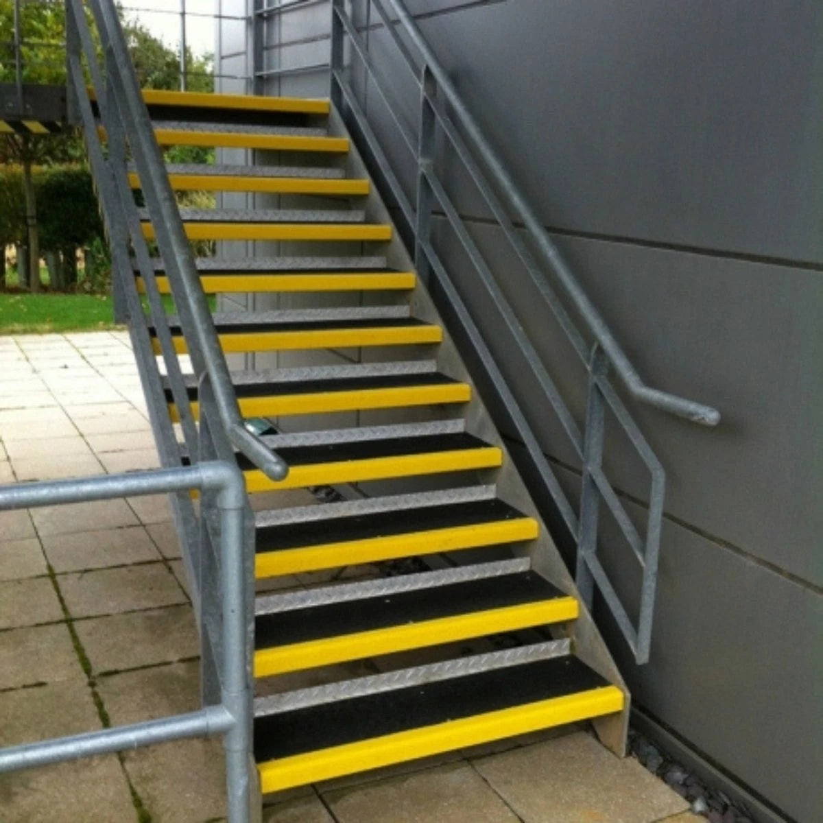 Anti Slip Stair Tread Covers Step Nosing Heavy Duty Non-Slip GRP 500mm - 3600mm