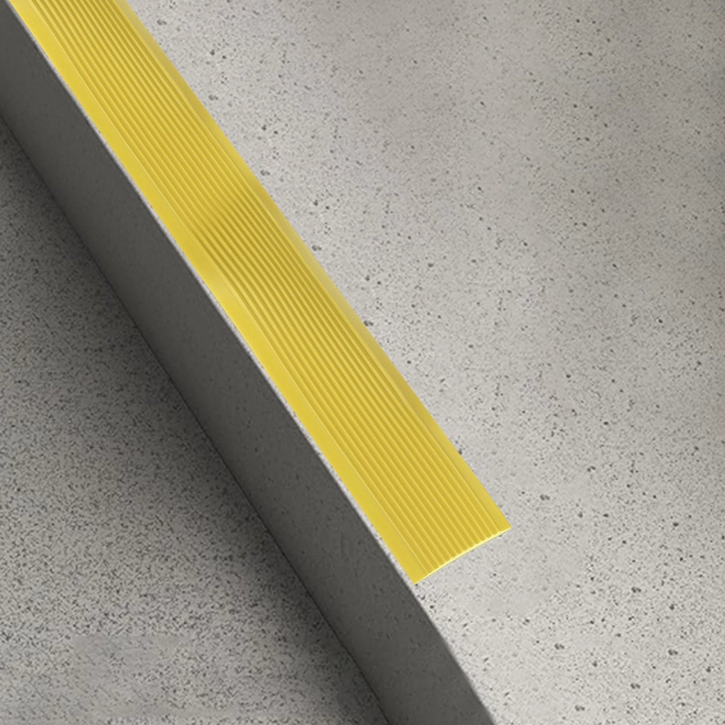 3.2Ft Stair Nosing, 4cm PVC Self Adhesive Step Edges Protector, Yellow