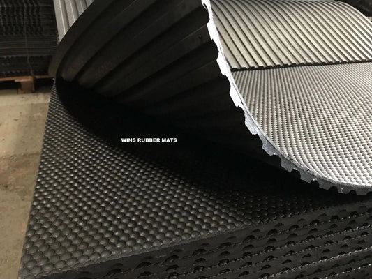 Rubber Floor mat, Commercial Flooring 12mm (6 x 4) Foot/ Hammer Top Hard rubber