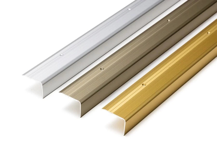 Aluminium Stair Nosing 48mm x 34mm x 118cm Step Edge Trim Anodised Colours