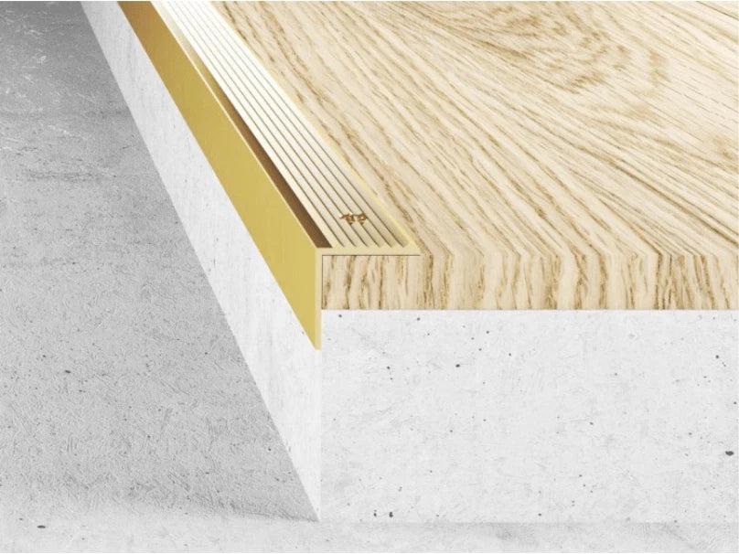 Aluminium Stair Nosing 25x20x 1200mm Anti-Slip Edge Trim Protector Step Cover S2