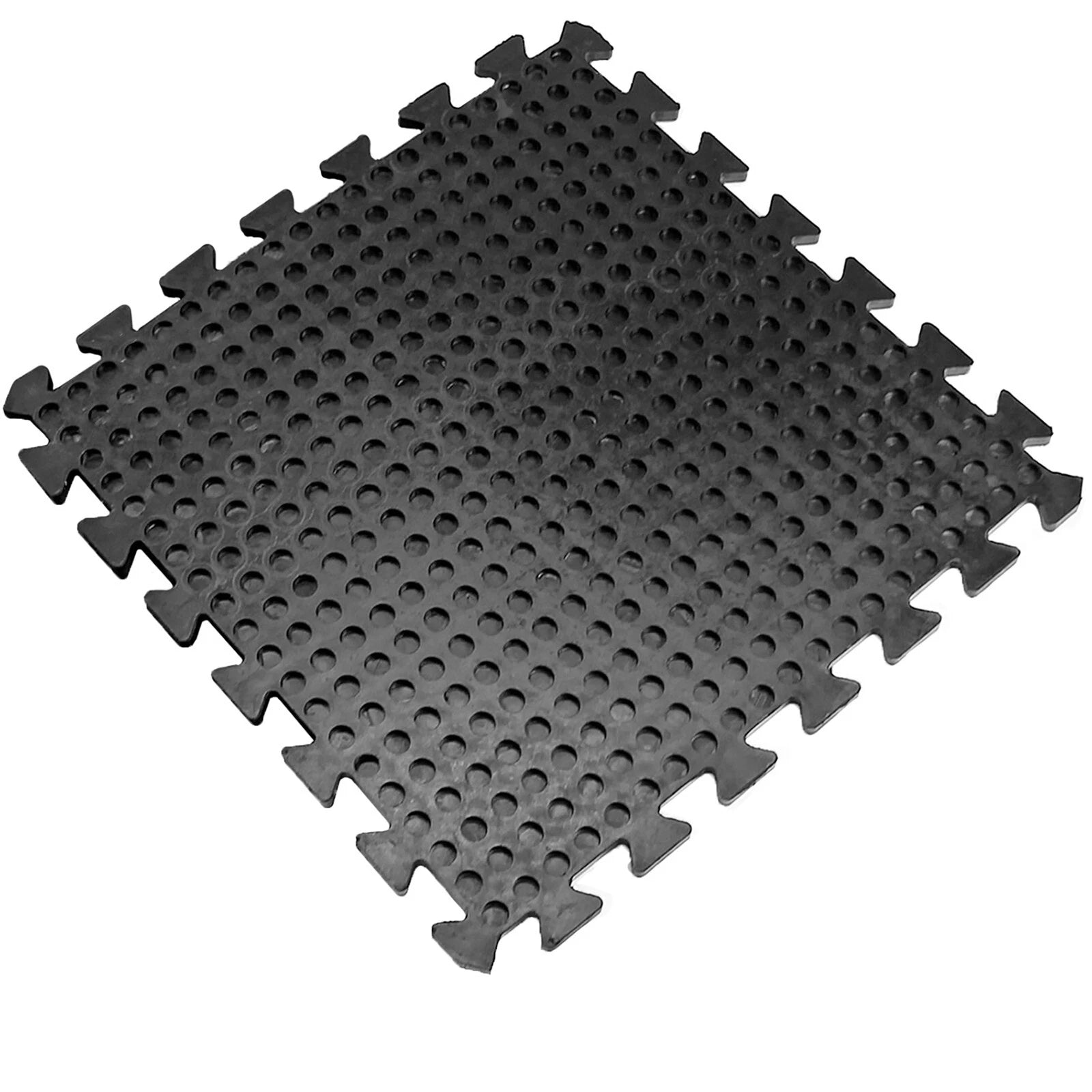 Heavy Duty Rubber Gym Mats Garage Flooring Tiles Commercial Interlocking 4pcs
