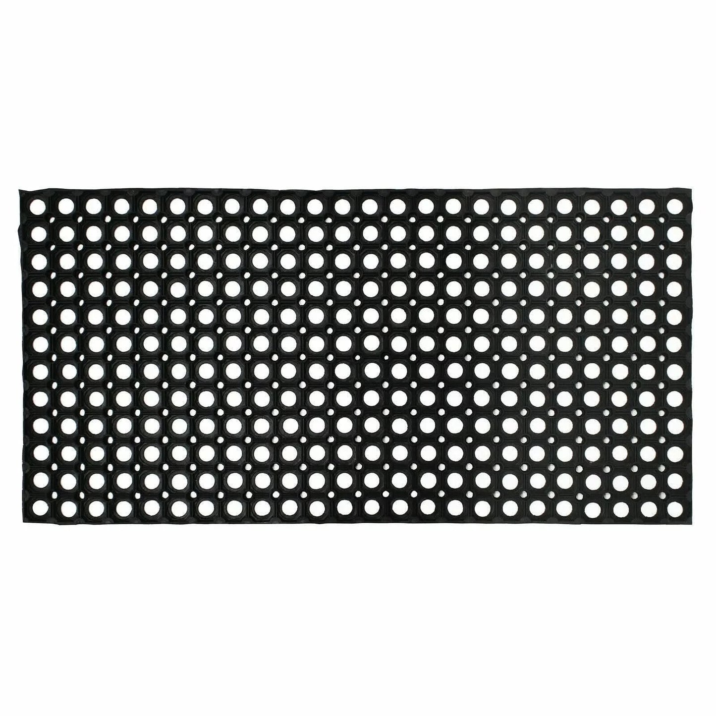2x Rubber Door Entrance Mat Heavy Duty Non Slip Dirt Catcher Honeycomb 50x100cm