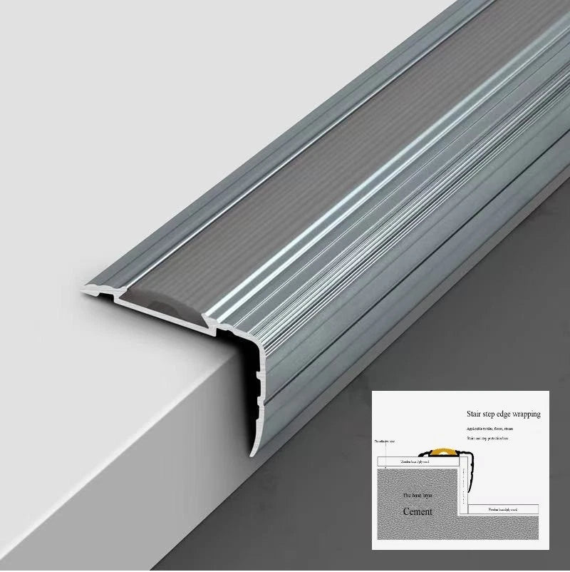 Stair Nosing Anodised Aluminium Edge Trim Step Nose Edging 90cm