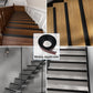 Stair Edge Trim 20FT Vinyl Rubber Stair Nosing for Stairs [Black,0.98 Inch]