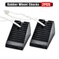 Rubber Wheel Chocks 2x Heavy Duty Black 170x95x95mm for Vehicle Car Trailer Boat