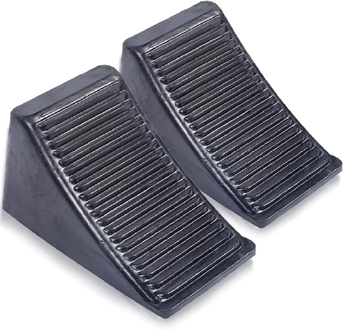 Tebery Heavy Duty Solid Rubber Wheel Chock - Durable and Reliable Support