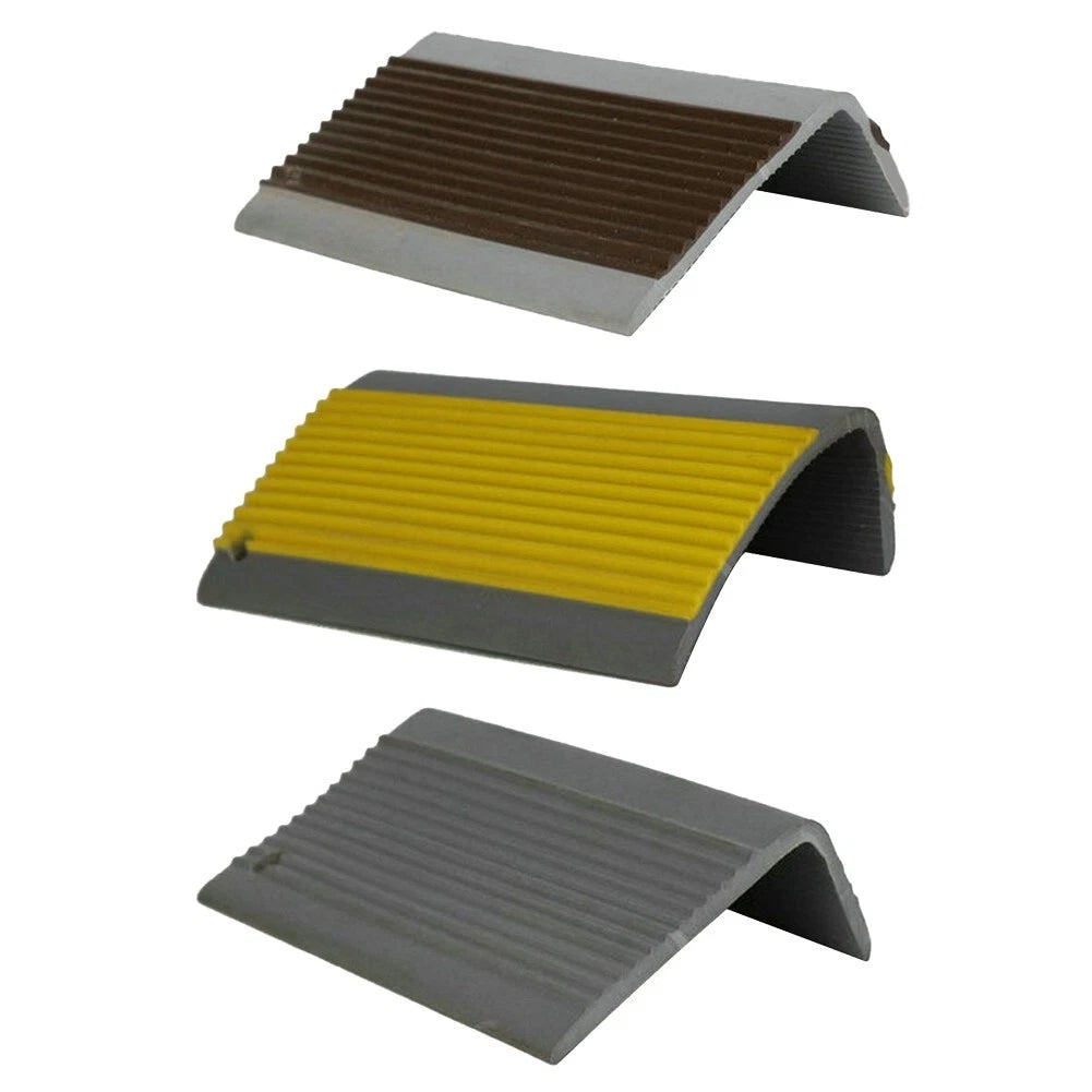 PVC Stair Nosing Non Slip RDO Rubber Angle 50*25mm Step Edge Bullnose Quality