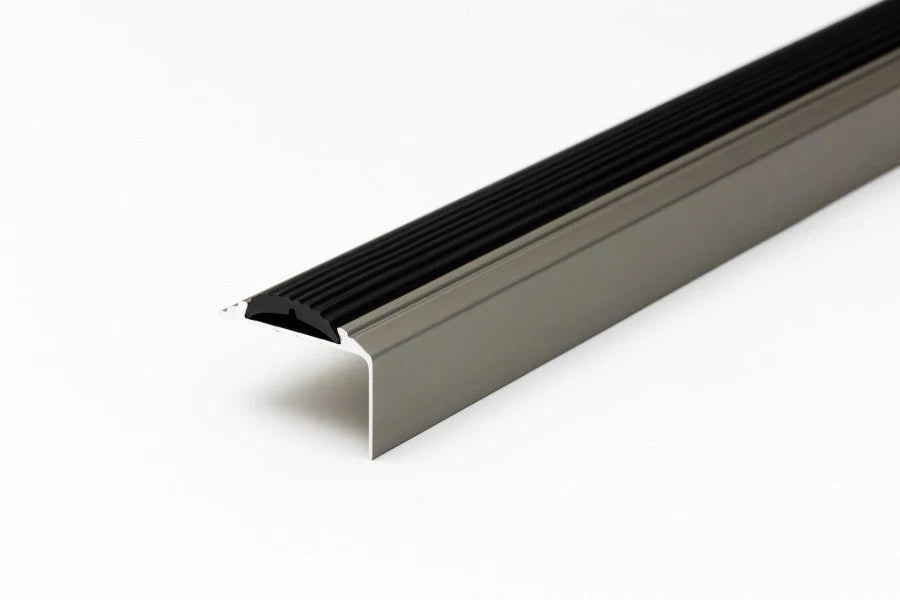 Aluminium Stair Nosing Anodised Edge Trim Step Nose Edging 2.40 m / 94.48in long