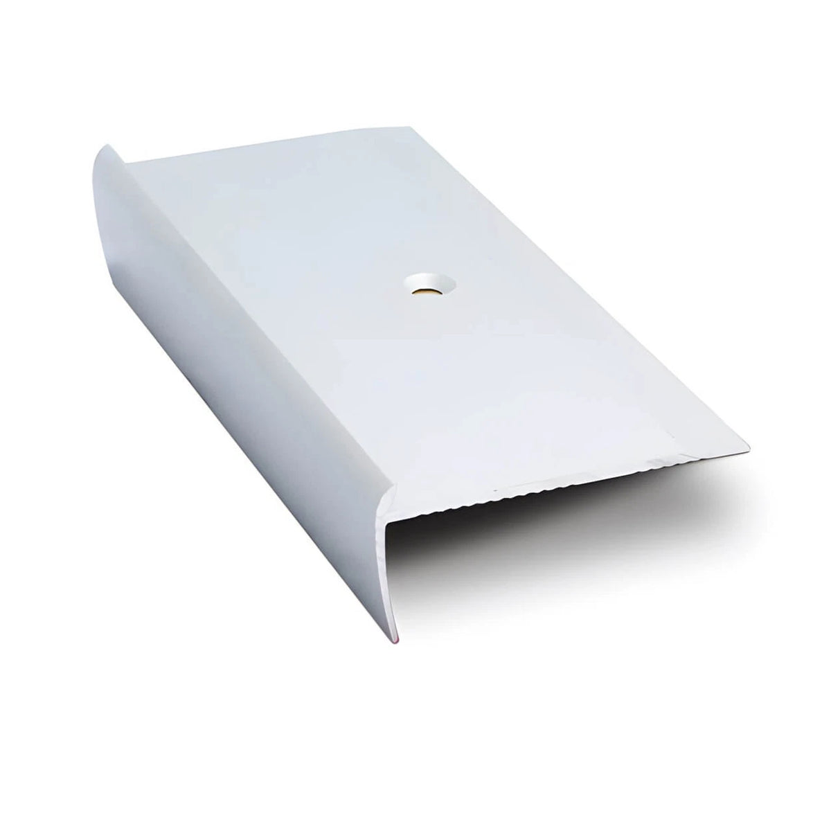 Stair Nosing Aluminium 2.7m Matt Silver Curved Edge for 3mm LVT Pre-drilled Kit