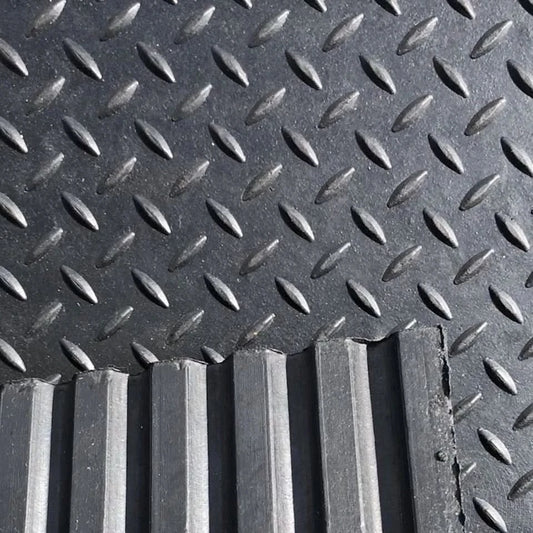 Rubber Floor Stable mats 12mmx6ft x 4ft Checker Top Design Special Price
