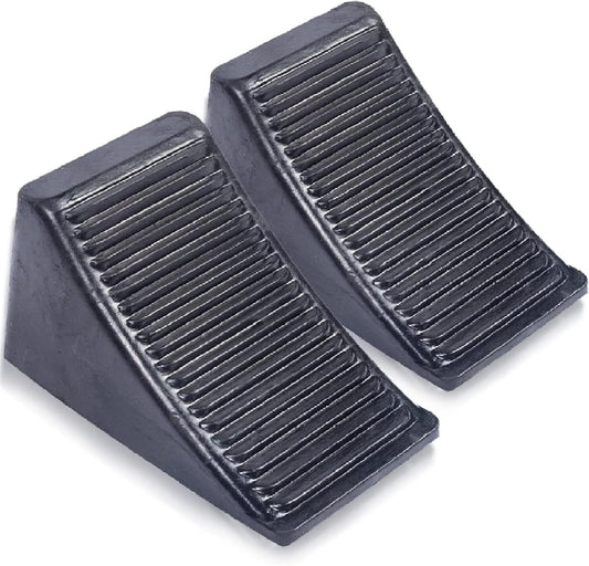 Tebery Solid Rubber Heavy Duty Wheel Chock - by Fasmov