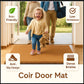 Natural Coconut Coir Doormat Heavy Duty Non-Slip Entrance Mat for Home & Office