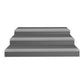 15PC Step Edge Trim Stair Nosing Rubber 90cm Non-Slip Bullnose Strip 50x25mm