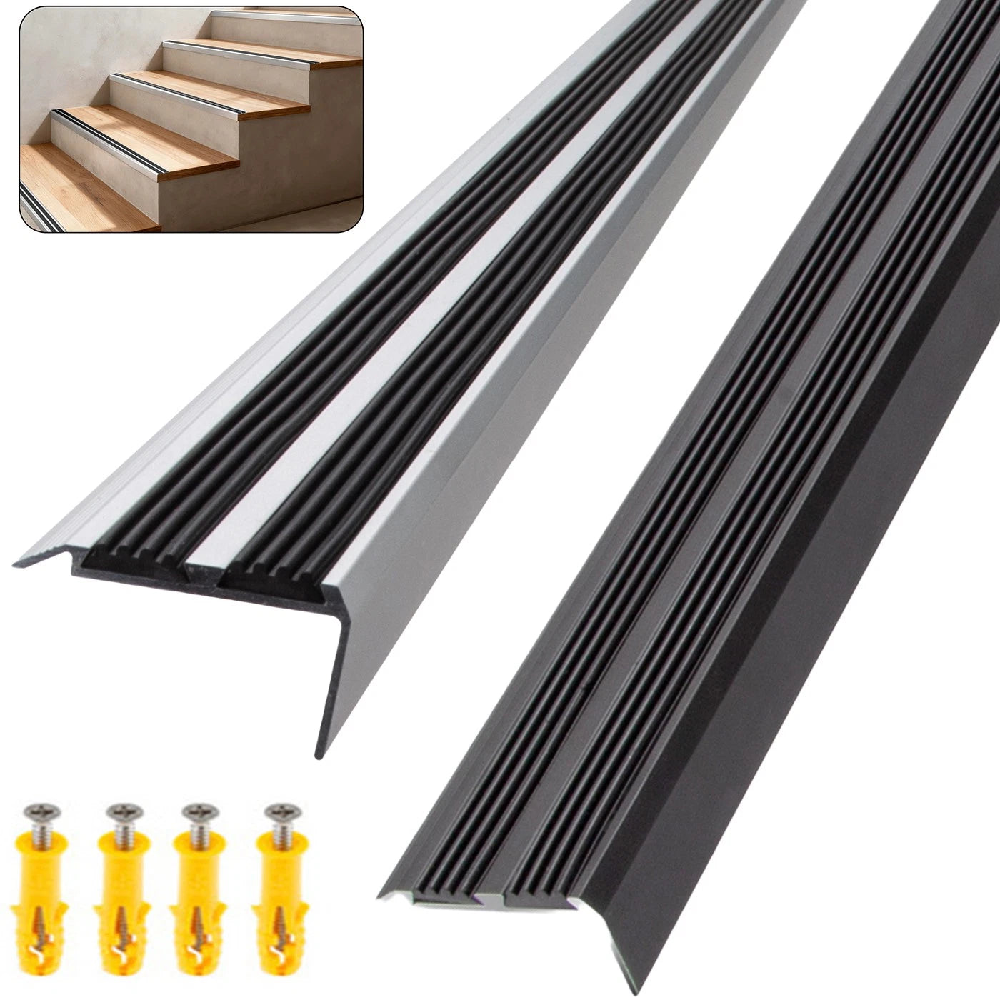 90cm Stair Nosing Edge Trim Step Nose Edging Nosings For Carpet, Wood, Laminate