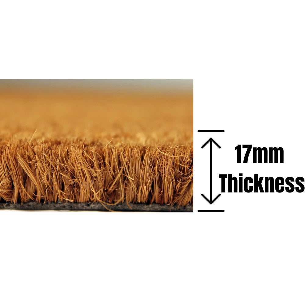 Heavy Duty Coir Entrance Matting - Lifts Dirt - Foyer Lobby Reception Door Mat