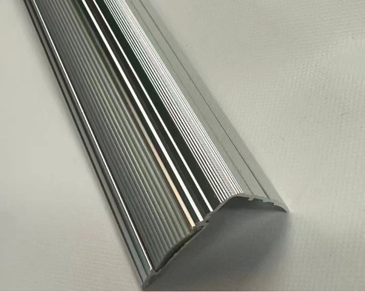 Stair Edge Nosing - silver- Trim Step Nose Edging Nosings Carpet-90cm