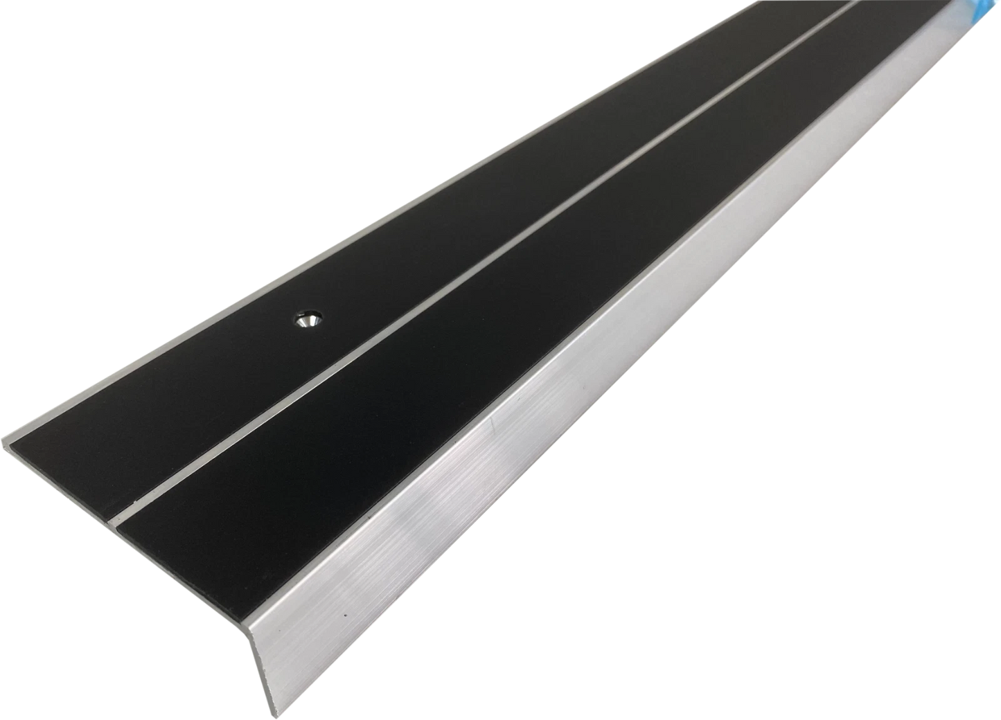Aluminium Anti Slip Stair Nosing Step Nosing For Carpets Carpet Tiles 85 x 32mm