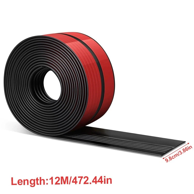 Self Adhesive Anti Slip Stair Nosing 12m Vinyl Rubber Edge Trim Bullnose Strips