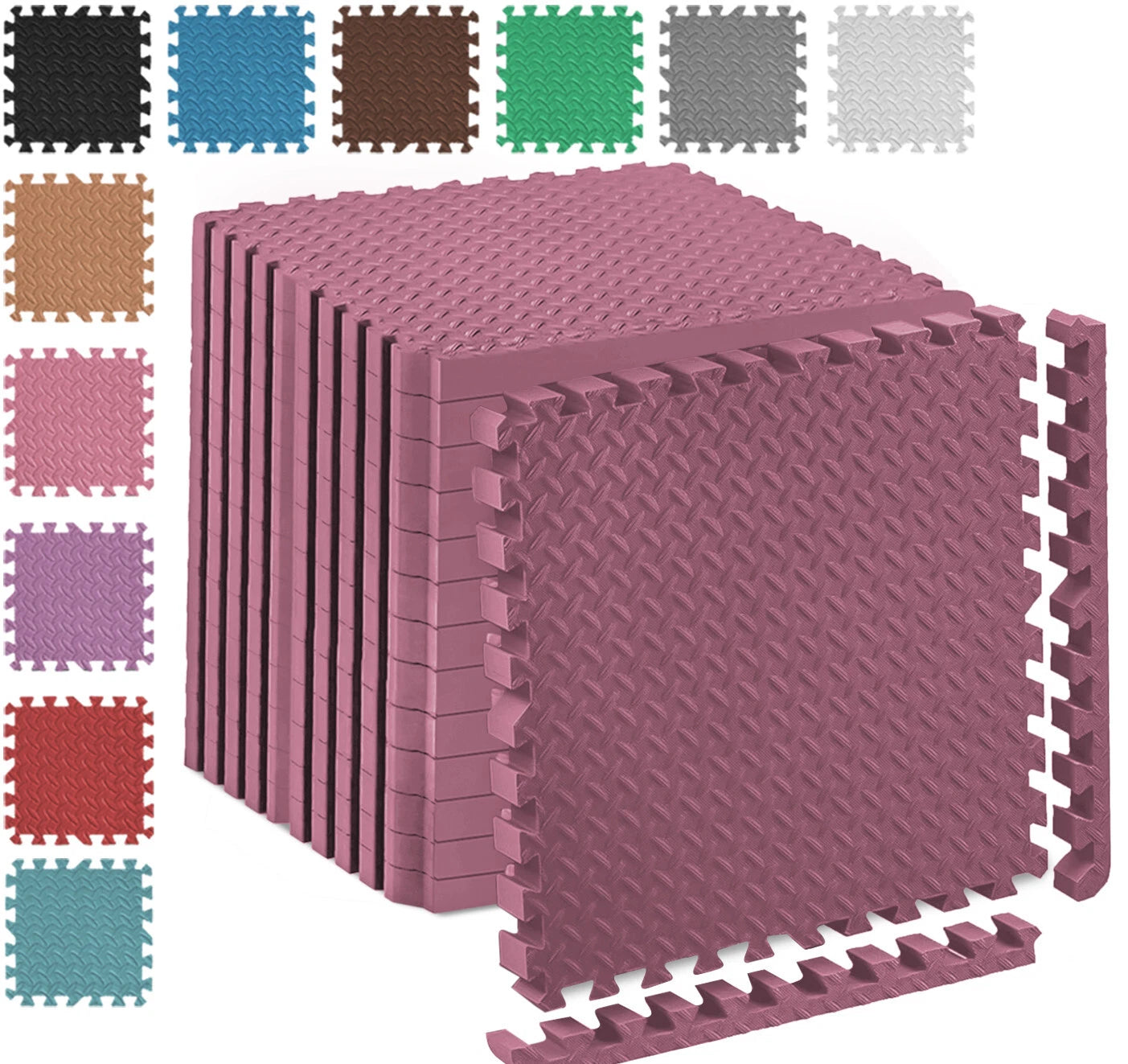 EVA INTERLOCKING FLOOR MATS SOFT FOAM GYM FLOORING MAT YOGA TILES 25 MM 60x60CM