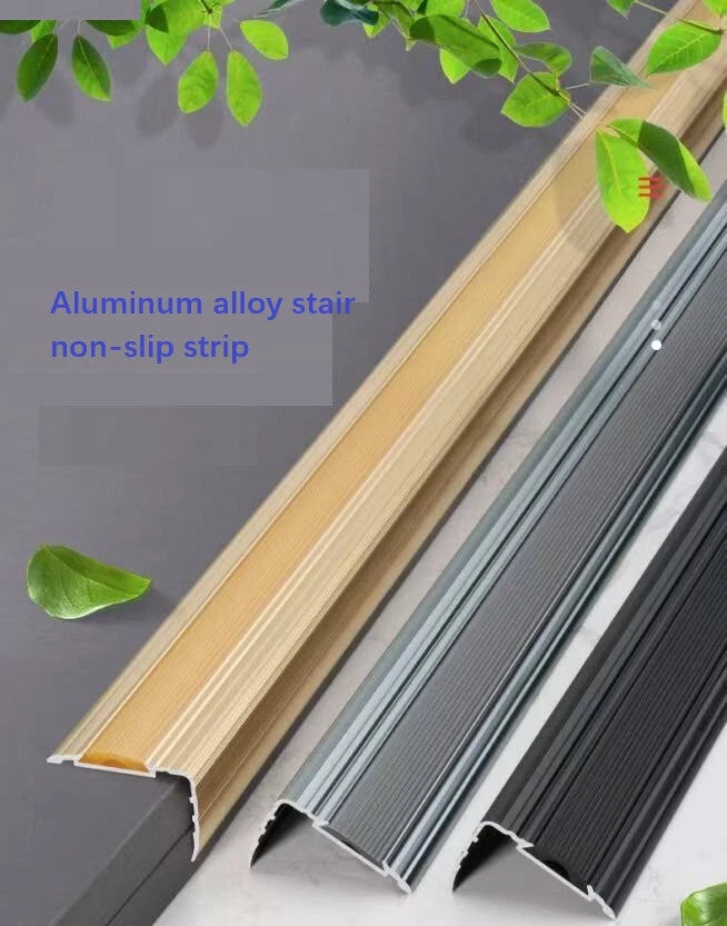 Stair Nosing Edge Trim Strips Aluminum Alloy Step Protector 0.9M tion grey